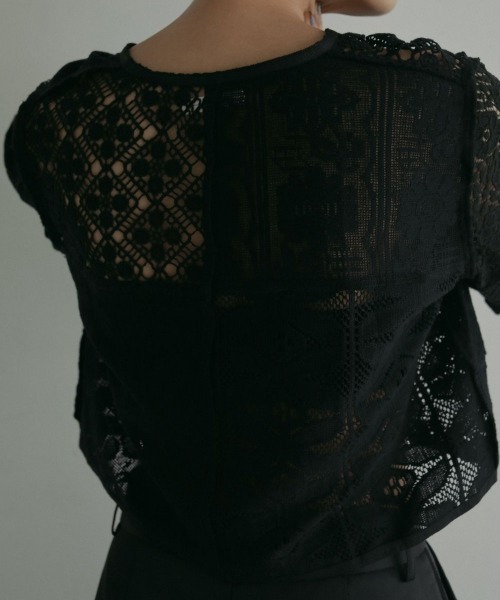 anuke（アンヌーク）の「anuke Patchwork Lace Cardigan（カーディガン