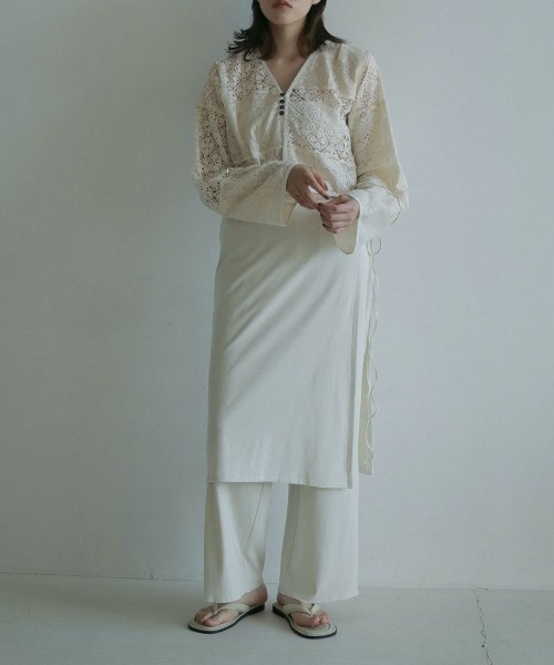 anuke（アンヌーク）の「anuke Patchwork Lace Cardigan（カーディガン