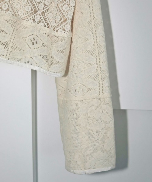 anuke（アンヌーク）の「anuke Patchwork Lace Cardigan（カーディガン
