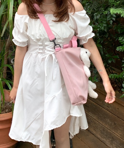 BUYEE公式アカウント25♡チュールショルダー付きヌビバッグ New!!取り外し可能チュールショルダー付きヌビバッグ - メルカリ