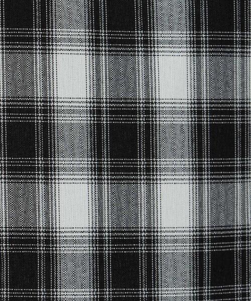 INGNI(イング)の「フロントジップチェック柄ドロスト半袖シャツ(シャツ/ブラウス・レディース・ホワイト系その他2/ネイビー系1・M)」の6枚目の写真