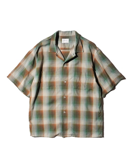 60s GRANELLA Ombre plaid rayon 青ベース　オンブレ 60s GRANELLA Ombre plaid rayon 青ベース オンブレ
