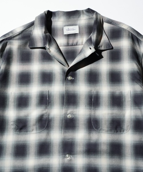 TOWNCRAFT / 60S OMBRE PLAID RAYON S/S SHIRT MADE IN JAPAN