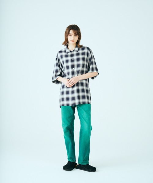 TOWNCRAFT / 60S OMBRE PLAID RAYON S/S SHIRT MADE IN JAPAN