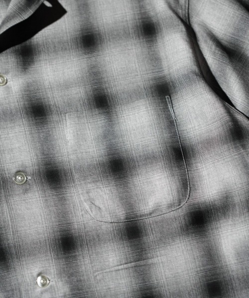 TOWNCRAFT / 60S OMBRE PLAID RAYON S/S SHIRT MADE IN JAPAN