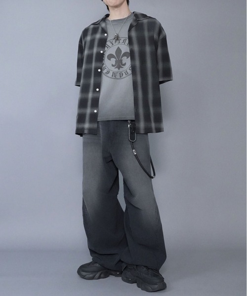 SPINNS(スピンズ)の「カラーバギーパンツ/バレルシルエット(その他パンツ・メンズ・ブラック/ピンク/サックスブルー・L/M)」の9枚目の写真