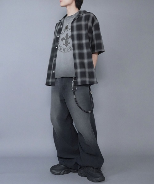 SPINNS(スピンズ)の「カラーバギーパンツ/バレルシルエット(その他パンツ・メンズ・ブラック/ピンク/サックスブルー・L/M)」の8枚目の写真