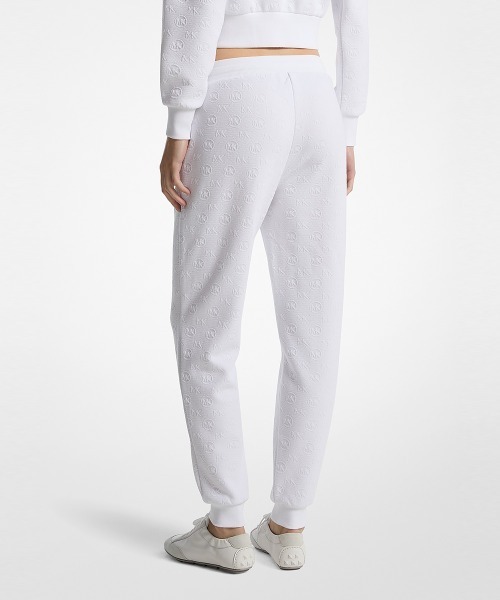 MICHAEL KORS(マイケルコース)の「MK CHARM ジャカード クラシック ジョガーパンツ(その他パンツ・レディース・ホワイト・L/M/XS/S/XL)」の2枚目の写真