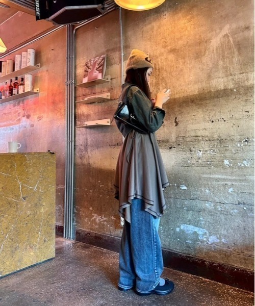 ipugo(イプゴ)の「ipugo/イプゴ 2WAYアシンメトリー スカート ワンピース(スカート・レディース・チャコール/ブラウン・FREE)」の15枚目の写真