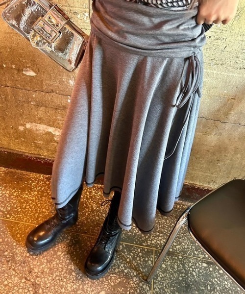 ipugo(イプゴ)の「ipugo/イプゴ 2WAYアシンメトリー スカート ワンピース(スカート・レディース・チャコール/ブラウン・FREE)」の10枚目の写真