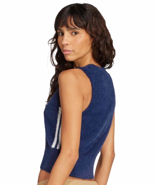 adidas FLUFFY VEST / アディダス フラッフィー ニットベスト