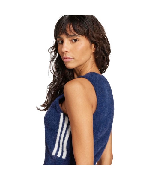 adidas FLUFFY VEST / アディダス フラッフィー ニットベスト
