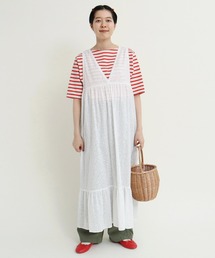Dot＆Stripes CHILD WOMAN（ドットアンドストライプス　チャイルドウーマン）の「からみジャカード ノースリーブワンピース（ワンピース）」