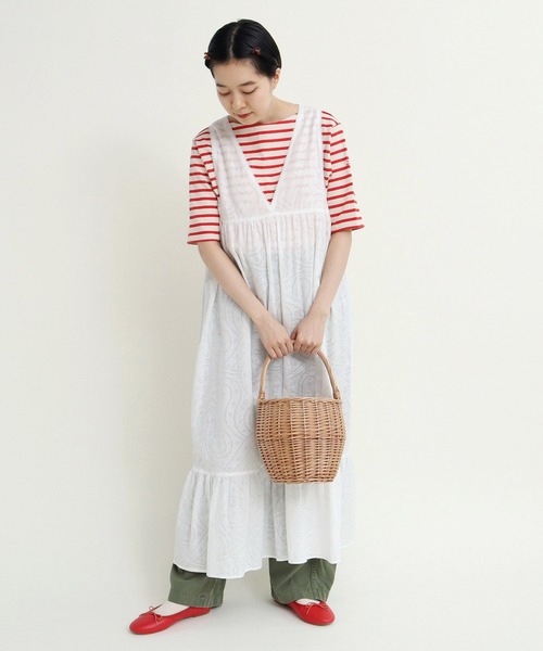 からみジャカード ノースリーブワンピース（ワンピース