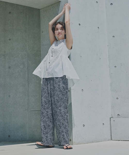 N.（N. Natural Beauty Basic）（エヌエヌナチュラルビューティーベーシック）の「レオパードイージーパンツ（その他パンツ・レディース・ブラウン系その他/ブラック系その他・MEDIUM）」の8枚目の写真