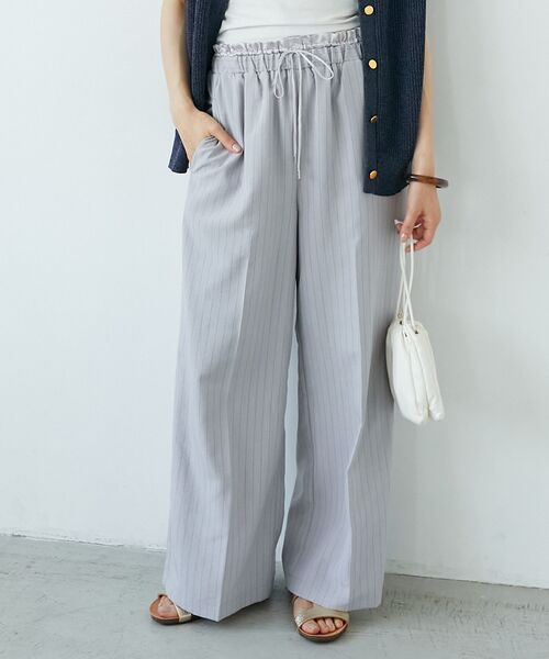 le.coeur blanc（ルクールブラン）の「タンブラーブッチャーイージーパンツ（その他パンツ・レディース・チャコールグレー/イエロー/グレー系その他2/ライトグレー・36/38）」の3枚目の写真