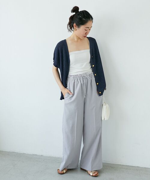 le.coeur blanc（ルクールブラン）の「タンブラーブッチャーイージーパンツ（その他パンツ・レディース・チャコールグレー/イエロー/グレー系その他2/ライトグレー・36/38）」の5枚目の写真