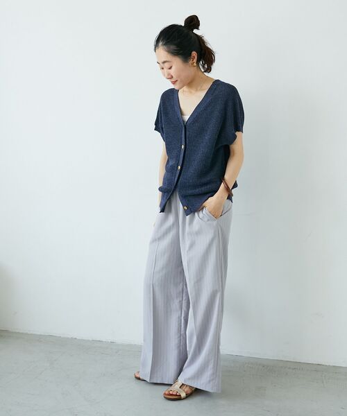 le.coeur blanc（ルクールブラン）の「タンブラーブッチャーイージーパンツ（その他パンツ・レディース・チャコールグレー/イエロー/グレー系その他2/ライトグレー・36/38）」の6枚目の写真