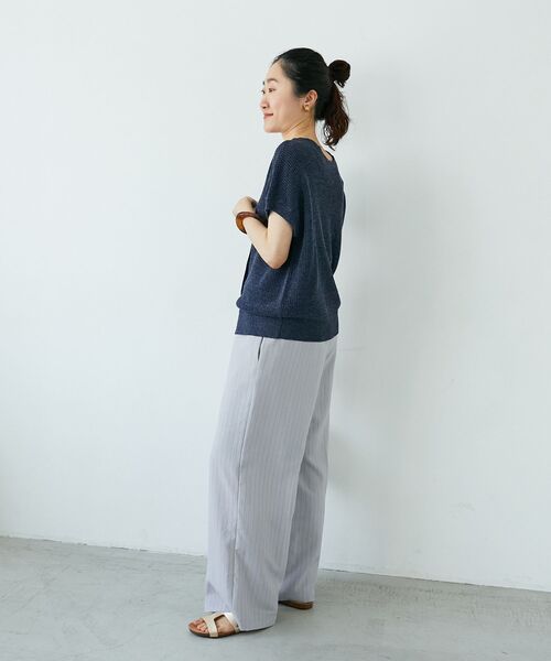 le.coeur blanc（ルクールブラン）の「タンブラーブッチャーイージーパンツ（その他パンツ・レディース・チャコールグレー/イエロー/グレー系その他2/ライトグレー・36/38）」の7枚目の写真