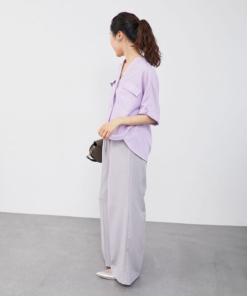 le.coeur blanc（ルクールブラン）の「タンブラーブッチャーイージーパンツ（その他パンツ・レディース・チャコールグレー/イエロー/グレー系その他2/ライトグレー・36/38）」の9枚目の写真