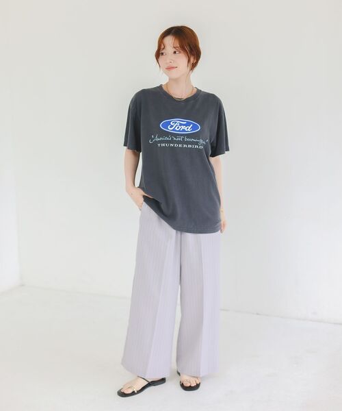 le.coeur blanc（ルクールブラン）の「タンブラーブッチャーイージーパンツ（その他パンツ・レディース・チャコールグレー/イエロー/グレー系その他2/ライトグレー・36/38）」の14枚目の写真