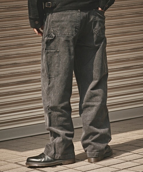 セール】ヴィンテージ 加工 ダブルニー ペインターデニムパンツ