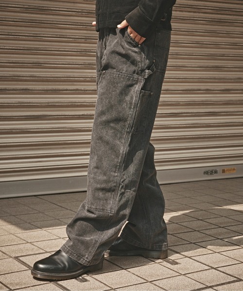 ヴィンテージ 加工 ダブルニー ペインターデニムパンツ（デニムパンツ