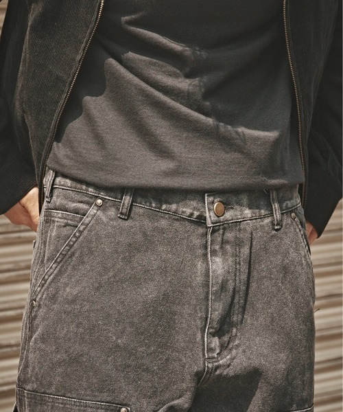 セール】ヴィンテージ 加工 ダブルニー ペインターデニムパンツ