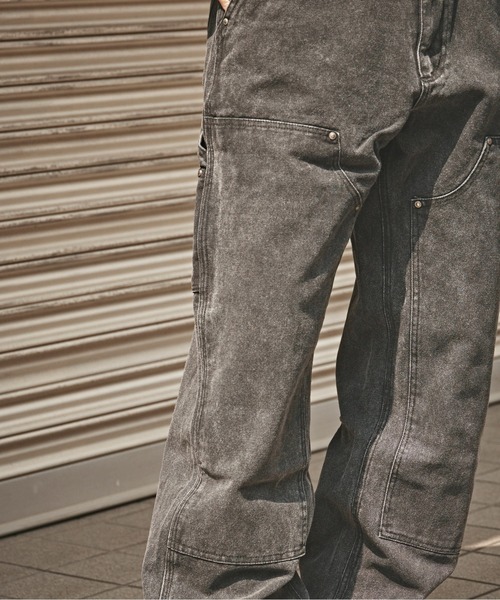 セール】ヴィンテージ 加工 ダブルニー ペインターデニムパンツ