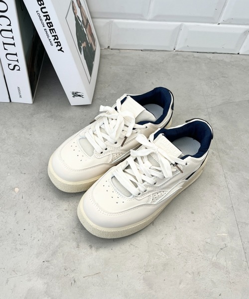 CLEA(クレア)の「厚底ラインローカットスニーカー(スニーカー・レディース・ネイビー/ホワイト・23.5cm/24.5cm)」の10枚目の写真