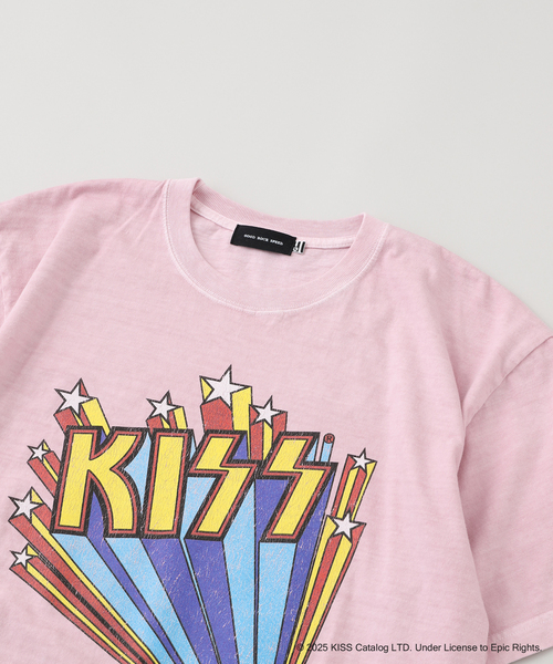 JOINT WORKS(ジョイントワークス)の「GOOD ROCK SPEED/グッドロックスピード KISS Tシャツ(Tシャツ/カットソー・メンズ・ピンク・LARGE/MEDIUM)」の3枚目の写真