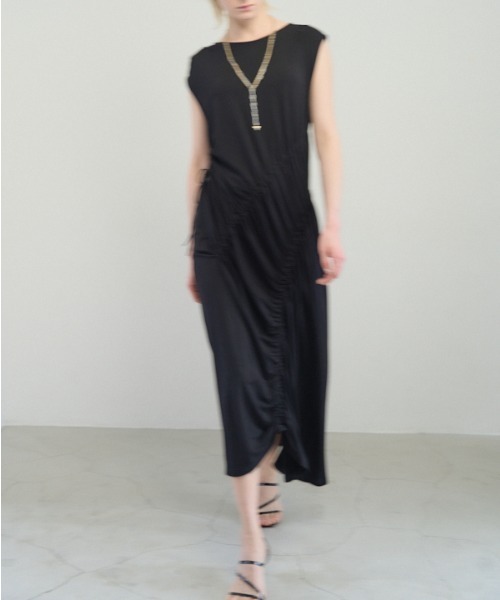 Muel Chic(ミュエルシック)の「Arbon onepiece アーボンワンピース(ワンピース・レディース・ブラック/オレンジ/ホワイト・MEDIUM/SMALL)」の8枚目の写真