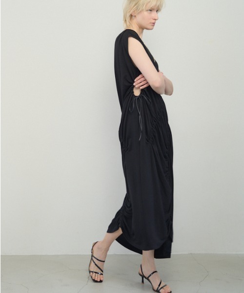 Muel Chic(ミュエルシック)の「Arbon onepiece アーボンワンピース(ワンピース・レディース・ブラック/オレンジ/ホワイト・MEDIUM/SMALL)」の6枚目の写真