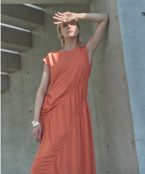 Muel Chic(ミュエルシック)の「Arbon onepiece アーボンワンピース(ワンピース・レディース・ブラック/オレンジ/ホワイト・MEDIUM/SMALL)」の21枚目の写真