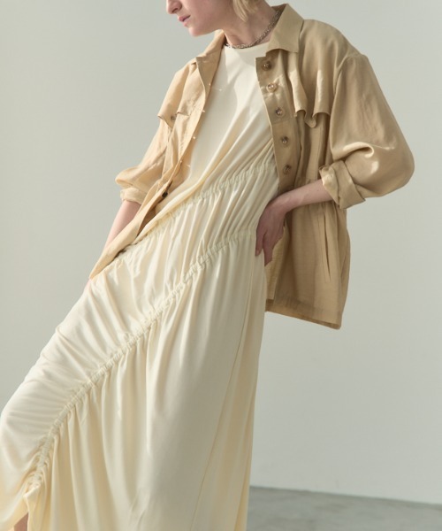 Muel Chic(ミュエルシック)の「Arbon onepiece アーボンワンピース(ワンピース・レディース・ブラック/オレンジ/ホワイト・MEDIUM/SMALL)」の10枚目の写真