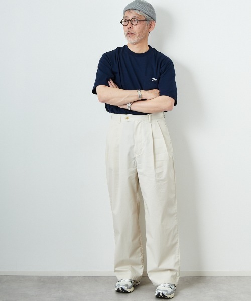 STILL BY HAND（スティルバイハンド）の「[STILL BY HAND/スティルバイハンド] 別注 中太ストレートパンツ（その他パンツ・メンズ・カーキ/ネイビー/キナリ・44/46/48）」の3枚目の写真