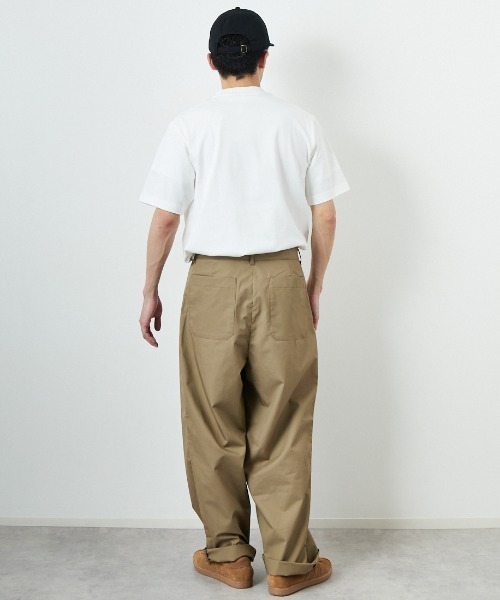 STILL BY HAND（スティルバイハンド）の「[STILL BY HAND/スティルバイハンド] 別注 中太ストレートパンツ（その他パンツ・メンズ・カーキ/ネイビー/キナリ・44/46/48）」の17枚目の写真