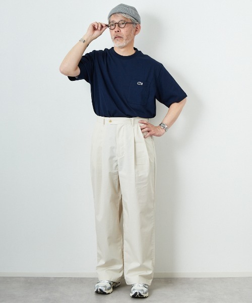 STILL BY HAND（スティルバイハンド）の「[STILL BY HAND/スティルバイハンド] 別注 中太ストレートパンツ（その他パンツ・メンズ・カーキ/ネイビー/キナリ・44/46/48）」の6枚目の写真