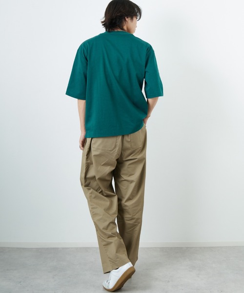 STILL BY HAND スティルバイハンド ワイドストレートパンツ カーキ セール】[STILL BY HAND/スティルバイハンド] 別注 中太