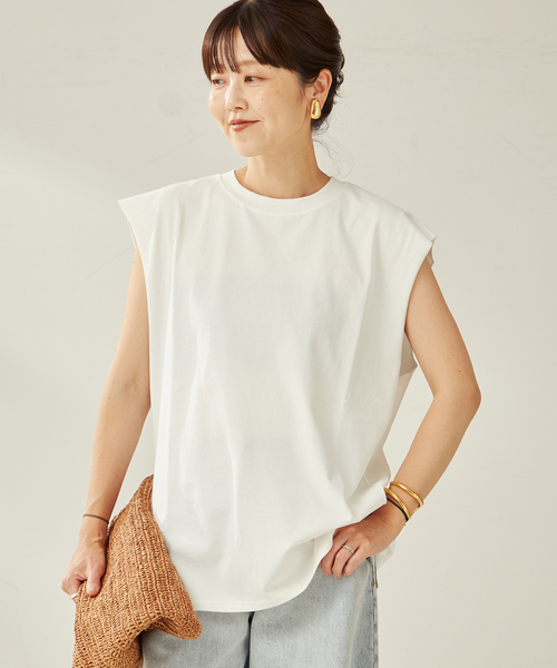 Plage（プラージュ）テレコ タンク ベージュ セール 30%OFF】テレコ タンク(506303146) | プラージュ(Plage