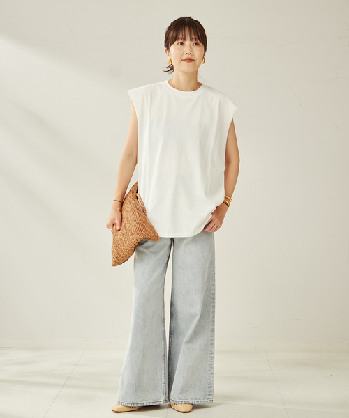 【美品】〈Plage〉カットソー セール】Peach Big Tank（Tシャツ/カットソー）｜Plage