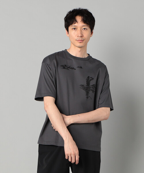 β MEN(ベータメン)の「サーフガールプリント Tシャツ(Tシャツ/カットソー・メンズ・ホワイト/サックスブルー/チャコールグレー・L/M)」の8枚目の写真