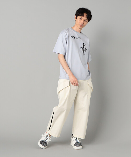 β MEN(ベータメン)の「サーフガールプリント Tシャツ(Tシャツ/カットソー・メンズ・ホワイト/サックスブルー/チャコールグレー・L/M)」の13枚目の写真