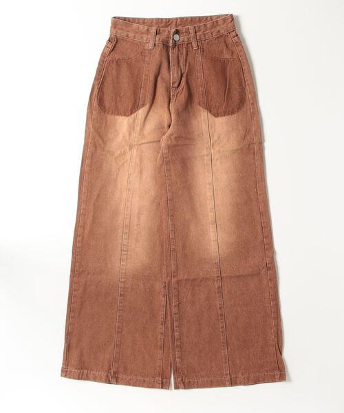 gossip!ロサンゼルス(ゴシップロサンゼルス)の「レトロデザイン フレアデニム(デニムパンツ・レディース・ダークベージュ/ブルー・S/L/M)」の14枚目の写真