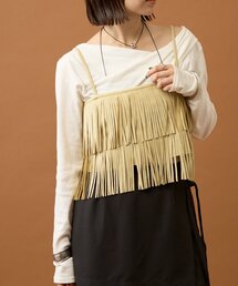 フェイクスウェードフリンジビスチェ