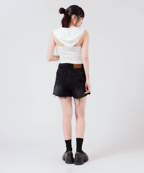 コットン ダメージ ショートパンツ セール】Cotton Damaged Shorts / コットン ダメージ加工