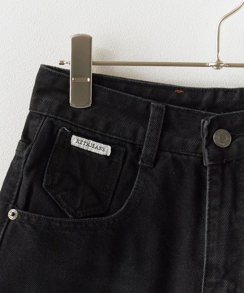 Chick(チック)の「Cotton Damaged Shorts / コットン ダメージ加工ショートパンツ(デニムパンツ・レディース・ブラック/ブルー・M/S)」の17枚目の写真