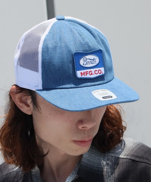 BRIXTON（ブリクストン）の「BRIXTON/ブリクストン PHILLIPS NP MP TRUCKER HAT キャップ メンズ 夏物 夏服（キャップ・メンズ・ブラック/インディゴブルー・ONE SIZE）」の7枚目の写真