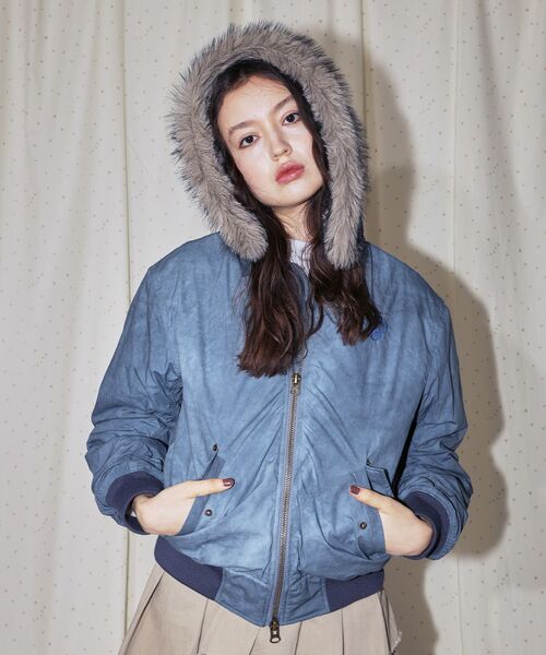 セール】【SEQUENZ（シークエンズ）】FUR SQNZ BOMBER JACKET