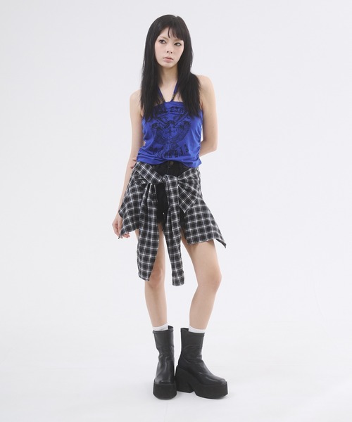 セール】イーグルプリントホルターネックトップス（Tシャツ/カットソー